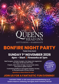 Bonfire Night Party 1st November 2026